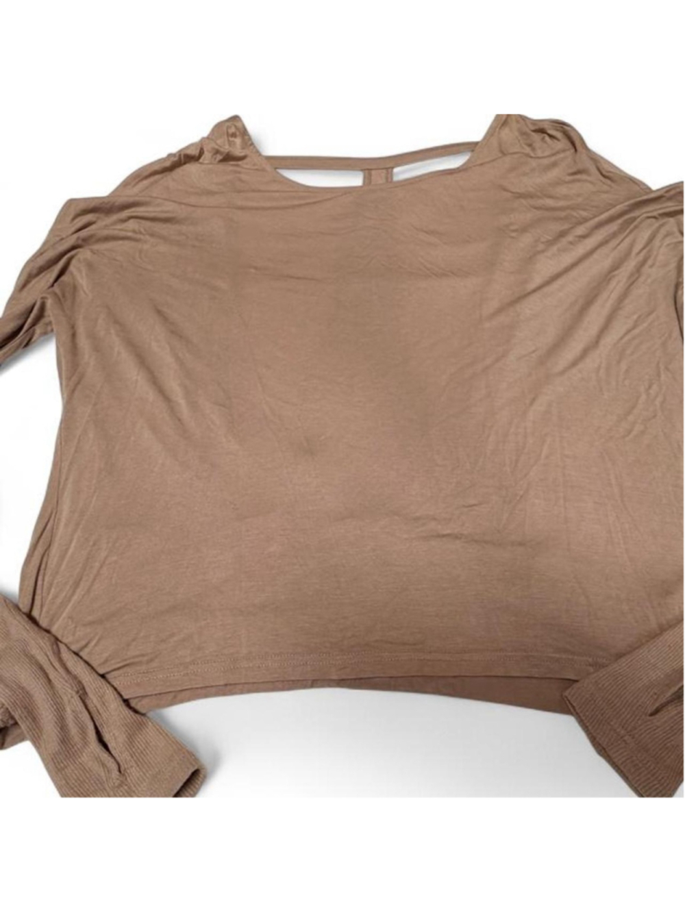 Forever 21 tan off the shoulder top with cutouts #offtheshoulder #cutout
